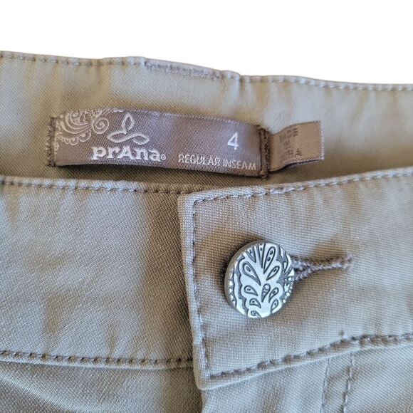 Prana Women's Grey Cargo Low Rise Bermuda Shorts Size 4 - Picture 9 of 9
